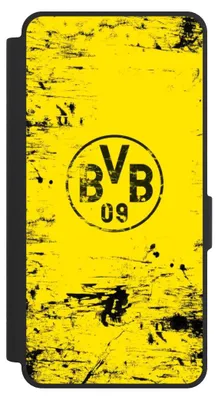 Produktbild von NIVOCASE Klapphülle für Samsung Galaxy S26 Ultra Handyhülle aus Kunst Leder NIVOflip schwarz BVB Borussia Dortmund Offizielles Lizenzprodukt