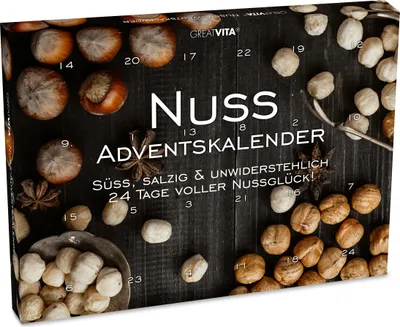 Produktbild von Nuss Adventskalender 2025 - süß, salzig & würzig