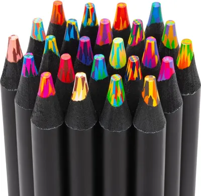 Produktbild von Adventskalender Füllung, 24 Farben Regenbogenstift, Kleinigkeiten für Adventskalender, Geschenke für Mädchen 4-12 jahre, Buntstifte Kinder Stifte, Bastelset Kinder, Mitgebsel Kindergeburtstag
