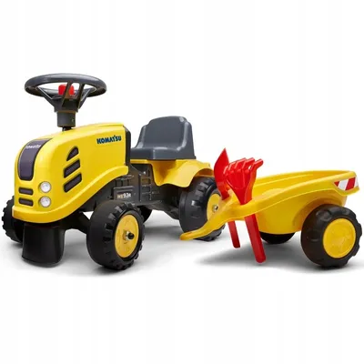 Obrázek produktu pro FALK Traktor Baby Komatsu lut s pvsem + akc. od 1 roku