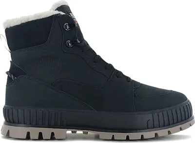 Produktbild von PALLADIUM PallaShock Warm WP Waterproof - Herren Winter Stiefel Gefüttert Boots Leder Schwarz 74351-008-M , Größe: EU 44 UK 9.5