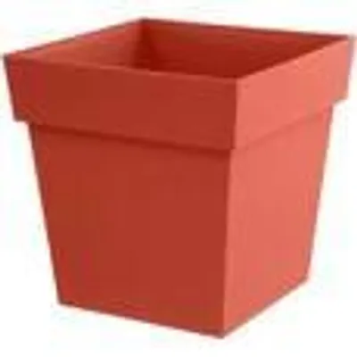 Produktbild von Quadratischer Blumentopf – EDA – Toskana – 40 cm – 38 l – Wasserspeicherzone – 39 x 39 x 39 cm (H) – Terrakotta-Orange