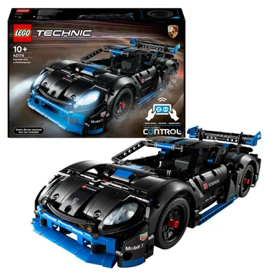 Produktbild von LEGO Technic Porsche GT4 e-Performance Rennwagen, ferngesteuerter Flitzer, interaktives Modellauto, Geschenk für Kinder, Bauspielzeug ab 10 Jahren 42176