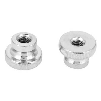 Obrázek produktu pro Ráfkové matice, M3, M4, M5, M6, M8, M10, poniklovaná uhlíková ocel, ruční utahování (M8, 2 kusy)