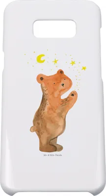 Produktbild von Mr. & Mrs. Panda Samsung Galaxy S8 plus Handyhülle  Verliebter Bär - Weiß - Geschenk, Partner, Hülle, Cover, Spruch, Handy, Case, Verliebte, Teddy, To The Moon And Back