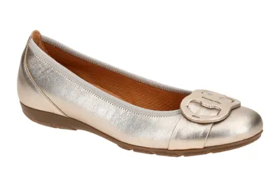 Produktbild von Gabor 64.163 Ballerinas - Damen Halbschuhe - Slipper grau Elegant NEU