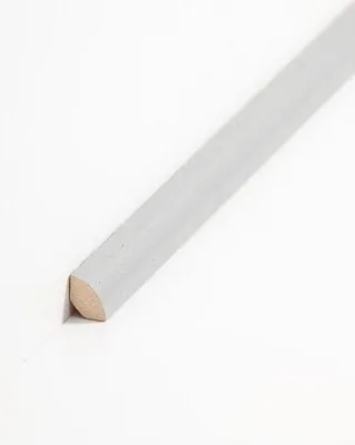 Produktbild von Viertelstableiste Fußleiste 12 x 12 x 2000 mm Grau zum Kleben, Schrauben & Nageln Massivholz Sockelleiste by PROVISTON 10 Meter | 5 Stück
