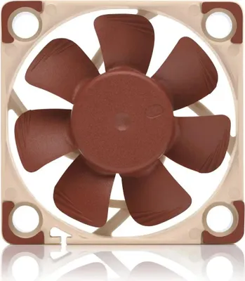 Produktbild von Noctua NF A4x10 PWM, Ventilator, 4 cm, 1000 RPM, 5000 RPM, 8,9 m³/h, Beige, Rot