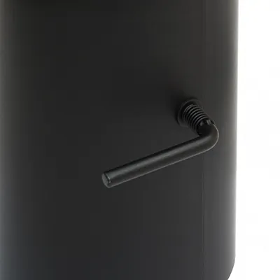 Produktbild von Raik Basic Längenelement 150mmx250mm schwarz mit Zugregulierung für Rauchrohr / Ofenrohr