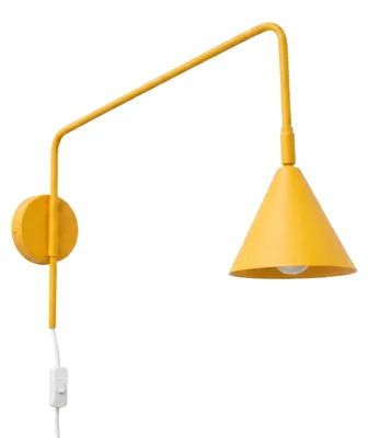 Obrázok produktu pre Nástenné svietidlo NOX žltá 1xE14  10W oceľ 30x61x14cm Sollux Lighting