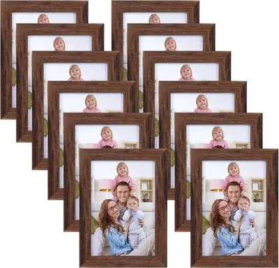 Obrázek produktu pro Hnědý fotorámeček 10x15 cm - Hnědý fotorámeček pro koláž