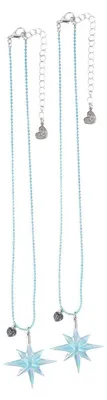 Image de Collier BFF Duo Sisters Reine des neiges - Taille unique - Bleu | par Great Pretenders