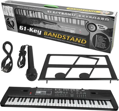 Immagine prodotto di 61 tasti Musica Digitale Organo Elettronico Tastiera portatile con microfono per bambini