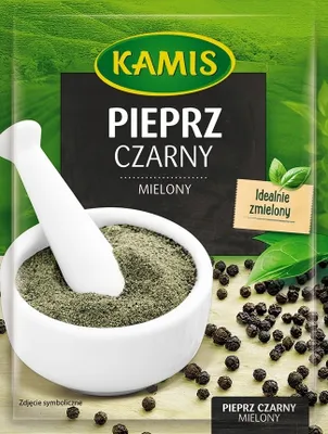 Zdjęcie produktu dla Kamis Pieprz Czarny Mielony 16 G