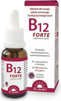 Produktbild von DR. JACOBS Vitamin B12 Forte Energie Nervensystem Tropfen 20 ml