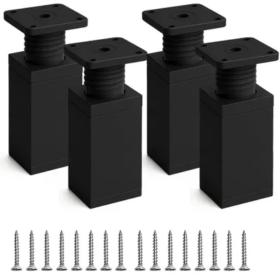 Obrázok produktu pre Sada 4 nastaviteľných nožičiek na nábytok - 80 mm