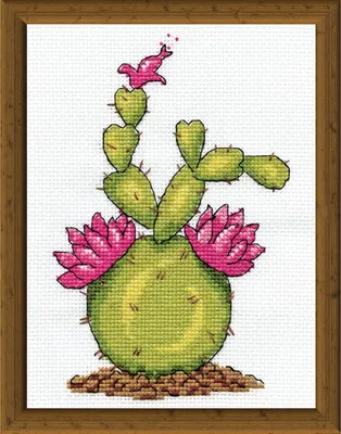 Immagine prodotto di Kit punto croce contato Design Works "Cactus", 13x18 cm