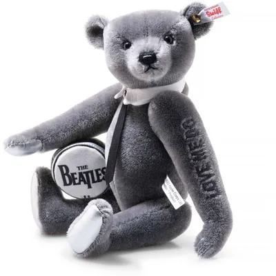 Produktbild von Steiff Kuschletier Teddybär The Beatles Grau (30 cm)