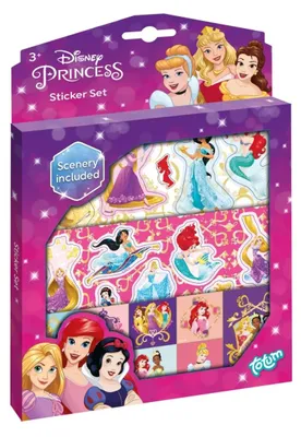 Produktbild von Totum Disney Princess Stickerset, 3 Jahr(e), Mehrfarbig