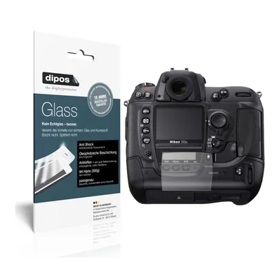 Produktbild von 1x Schutzfolie für Nikon D2X matt - Anti-Shock 9H Folie dipos Glass Kunststoffglas