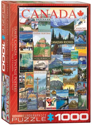 Image de puzzle 1000 pièces Vintage Affiche publicitaire Canada