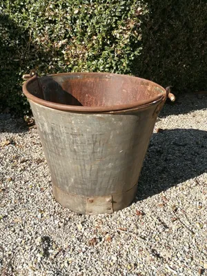 Produktbild von Pflanzeimer Zink, Vintage Pflanzeimer Zink, Vintage - klein