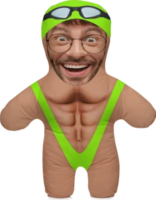 Obrázek produktu pro Polštář s vlastní fotografií, 45 cm, fotodárek s motivem obličeje nebo postavy, k narozeninám, ke Dni otců, motiv wrestlingu [091]
