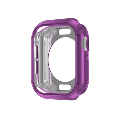 Immagine prodotto di Per Apple Watch Series 11 / 10 46mm TPU Custodia protettiva Custodia con foro rotondo viola