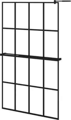 Obrázek produktu pro vidaXL Sprchová stěna s policí pro sprchový kout černá 118x190 cm ESG