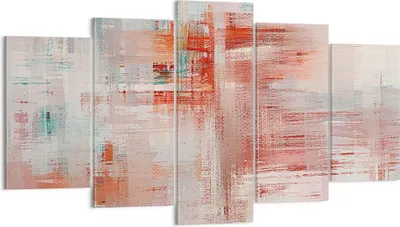 Produktbild von Bild auf Leinwand - Leinwandbild - 5 Teile - Verschwommen Abstraktion Modern - 160x85cm - Wand Bild - Wanddeko - Wandbilder - Leinwanddruck - Bilder - Wanddekoration - Leinwand bilder - EA160x85-4790