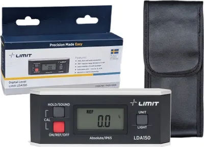 Obrázek produktu pro Digitální elektronická vodováha a úhloměr Limit LDA 150