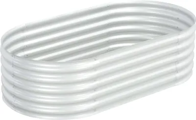 Obrázek produktu pro Vyvýšený záhon 160 x 80 x 44 cm pozinkovaná ocel stříbrný