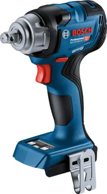 A Bosch cordless impact wrench is shown against a white background.