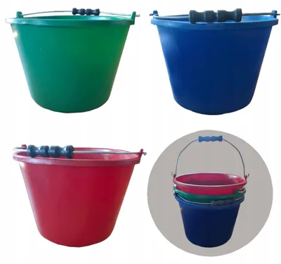 Produktbild von Mark-Pol 12L robuster Bau- und Haushalts-Eimer mit Griff