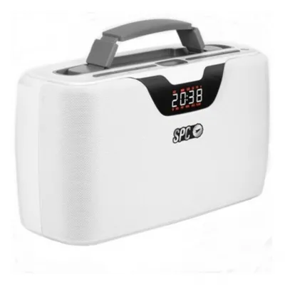 Imagen del producto de Radio Bluetooth portátil SPC Radio Storm Boombox 4503B, 20W, color blanco