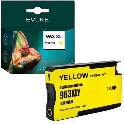 Produktbild von Evoke kompatible Tinte für HP 963XL HP963 3JA29AE Gelb 25 ml 1740 Seiten OfficeJet Pro 9010 9012 9013 9014 9015 9016 9018 9019 9020 9022 9023 9025 9026 9027 9028 9029