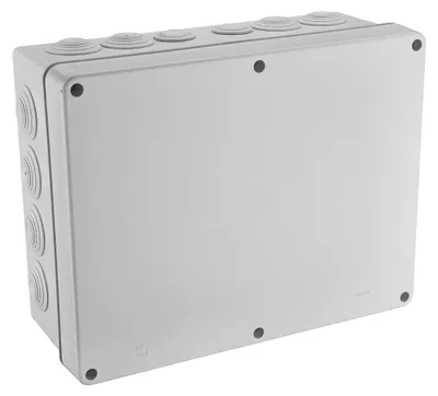 IP55 Abzweigdose, Aufputz, Grau, 310x240x120 mm