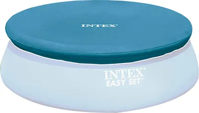 Produktbild von Intex 28026 Poolabdeckung,blau,  Material: Vinylfolie, 396x396x30 cm