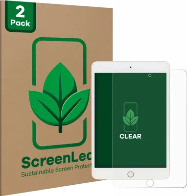 Produktbild von 2x ScreenLeaf Schutzfolie für Apple iPad Mini 5 2019 (5. Gen.) nachhaltiger Displayschutz Display Schutz Folie Klar Transparent