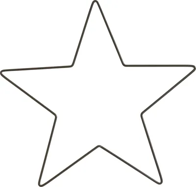 Produktbild von Metallring "Stern", Schwarz Ø 35 cm