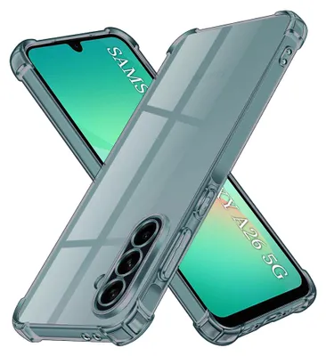 Obrázok produktu pre Techsuit - Shockproof Clear Silicone obal pre Samsung Galaxy A26 5G - dymovo čierny