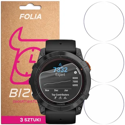 Produktbild von 3x Schutzfolie für den Bildschirm für Garmin Fenix 7X Pro, Bizon Watch HydroFlex