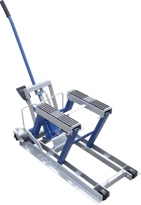 Obrázek produktu pro Zvedák na motorku, hydraulický montážní stojan, nosnost 680 kg/1500 lbs, modrý