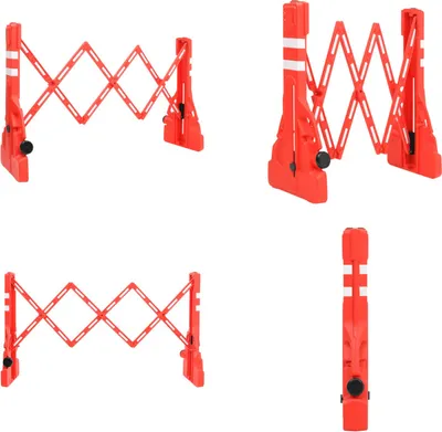 Obrázek produktu pro vidaXL Skládací dopravní zábrana červená 210x50x105 cm - Dopravní zábrana - Skládací dopravní zábrana - Skládací dopravní zábrany