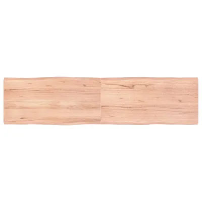 Produktbild von Tischplatte 160x40x(2-4) cm Massivholz Behandelt Baumkante