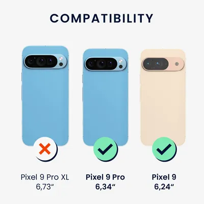Produktbild von kwmobile Necklace Case kompatibel mit Google Pixel 9 / Pixel 9 Pro Hülle - Cover mit Kordel zum Umhängen - Silikon Schutzhülle Schwarz