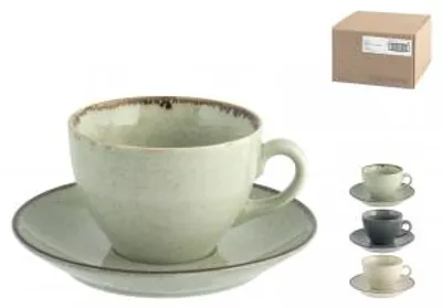 Immagine prodotto di H&H Set 4 Tazze Tè Pearl In Porcellana Cc 200