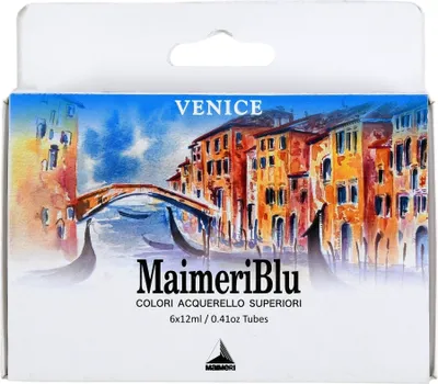 Obrázek produktu pro Sada akvarelových barev MAIMERI Maimeri Blu - barev Venice 6 x 12 ml