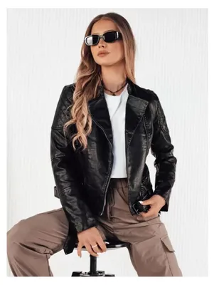Image de Veste en cuir pour femme ERIPA noir S