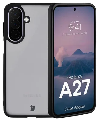 Produktbild von Handyhülle für Galaxy A27 5G, Bizon Case Angelo, Getönte mit schwarzem Rahmen